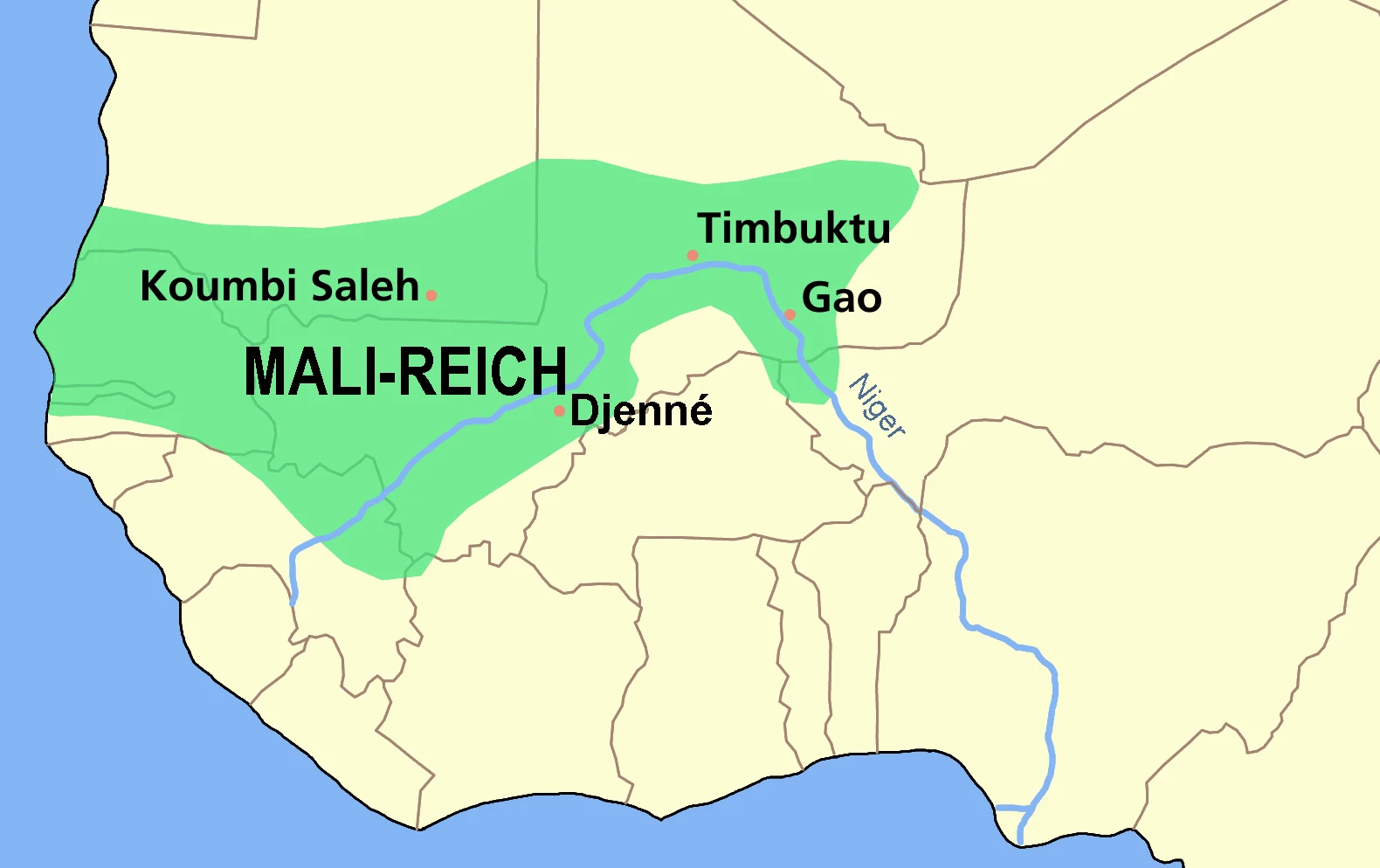 Exterior of Djingareyber Mosque in Timbuktu, built of earth.