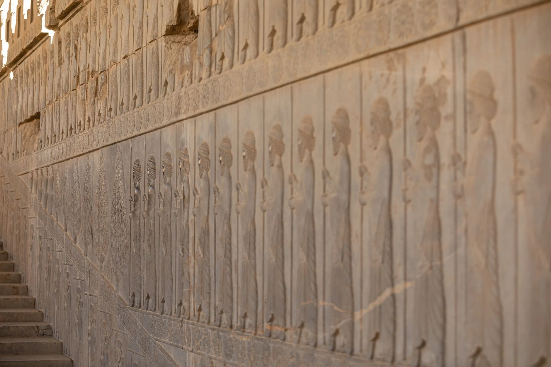 Monumental terrace and staircase at Persepolis in Iran’s Fars Province.