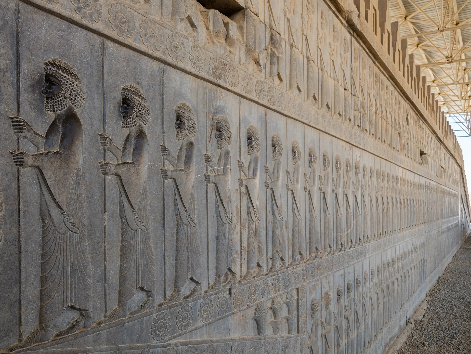 Delegation relief on the Apadana staircase at Persepolis.