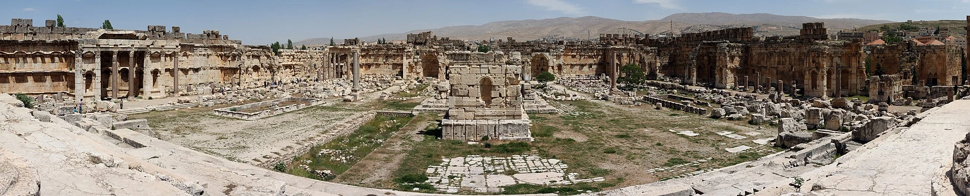 Circular Temple of Venus within the Baalbek archaeological complex.