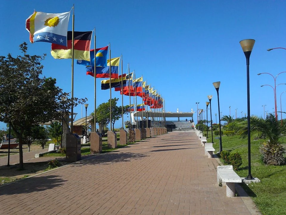 Coastal view of the historic port of La Vela de Coro.