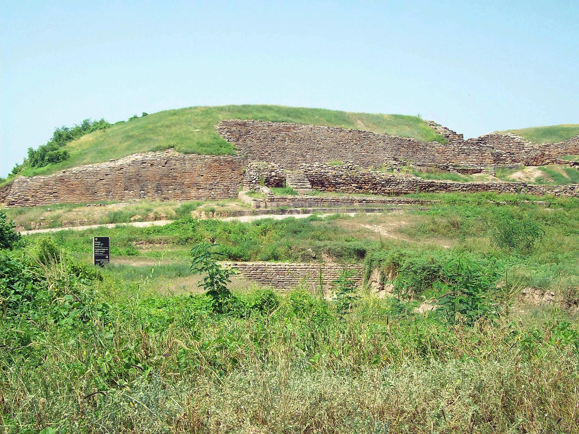 Stone reservoir at the Dholavira archaeological site in Gujarat.