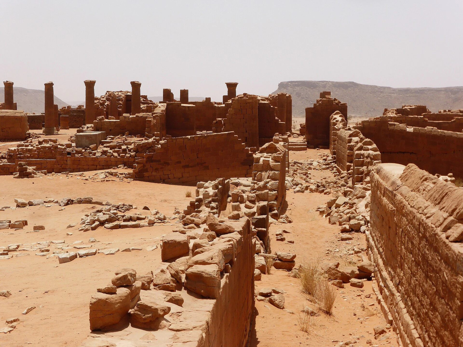 Walls and courtyards of the Great Enclosure at Musawwarat es-Sufra, Sudan.