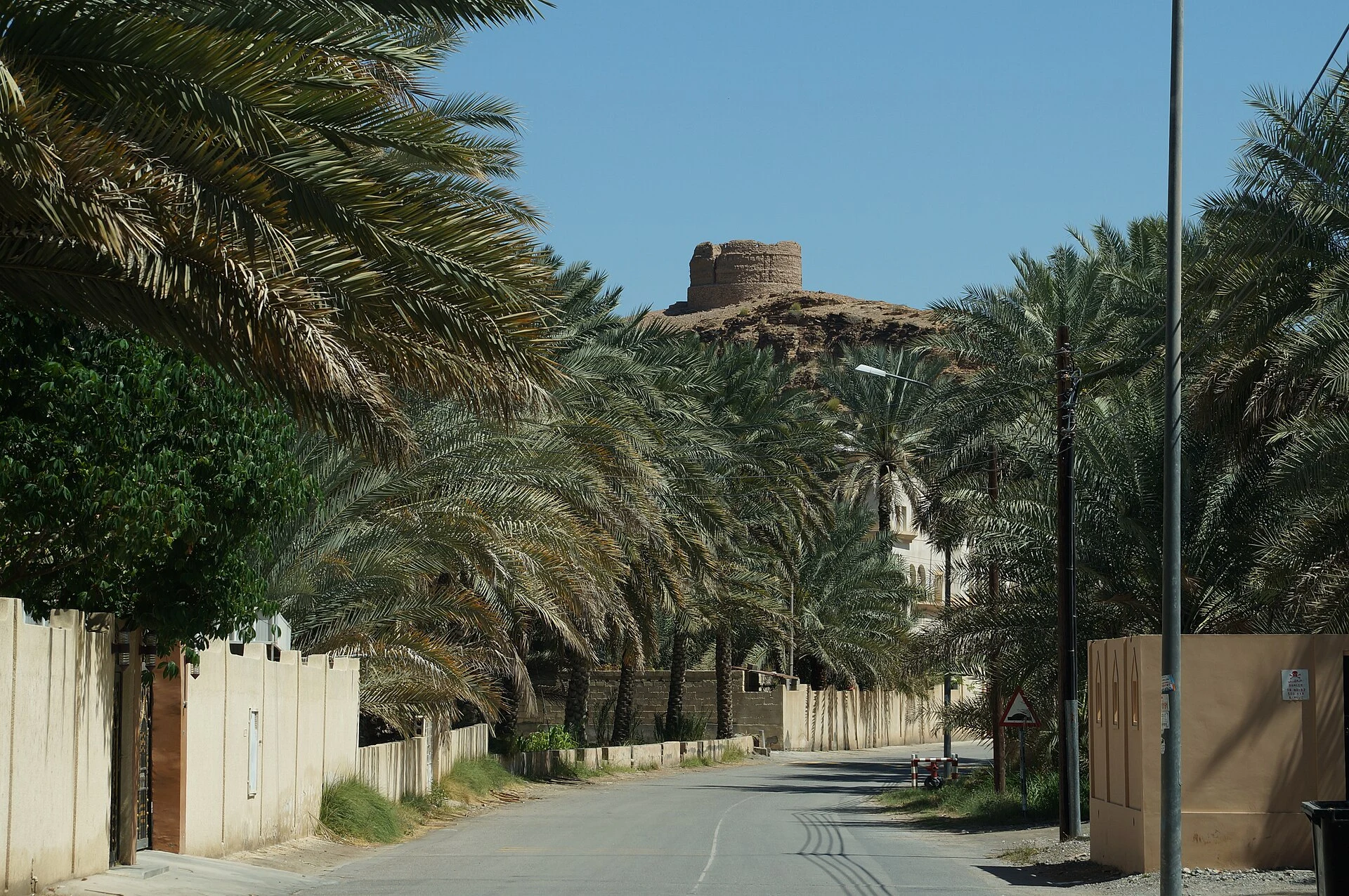 Exterior of Bayt Ar-Ridaydah fort near Birkat Al Mouz, Oman.