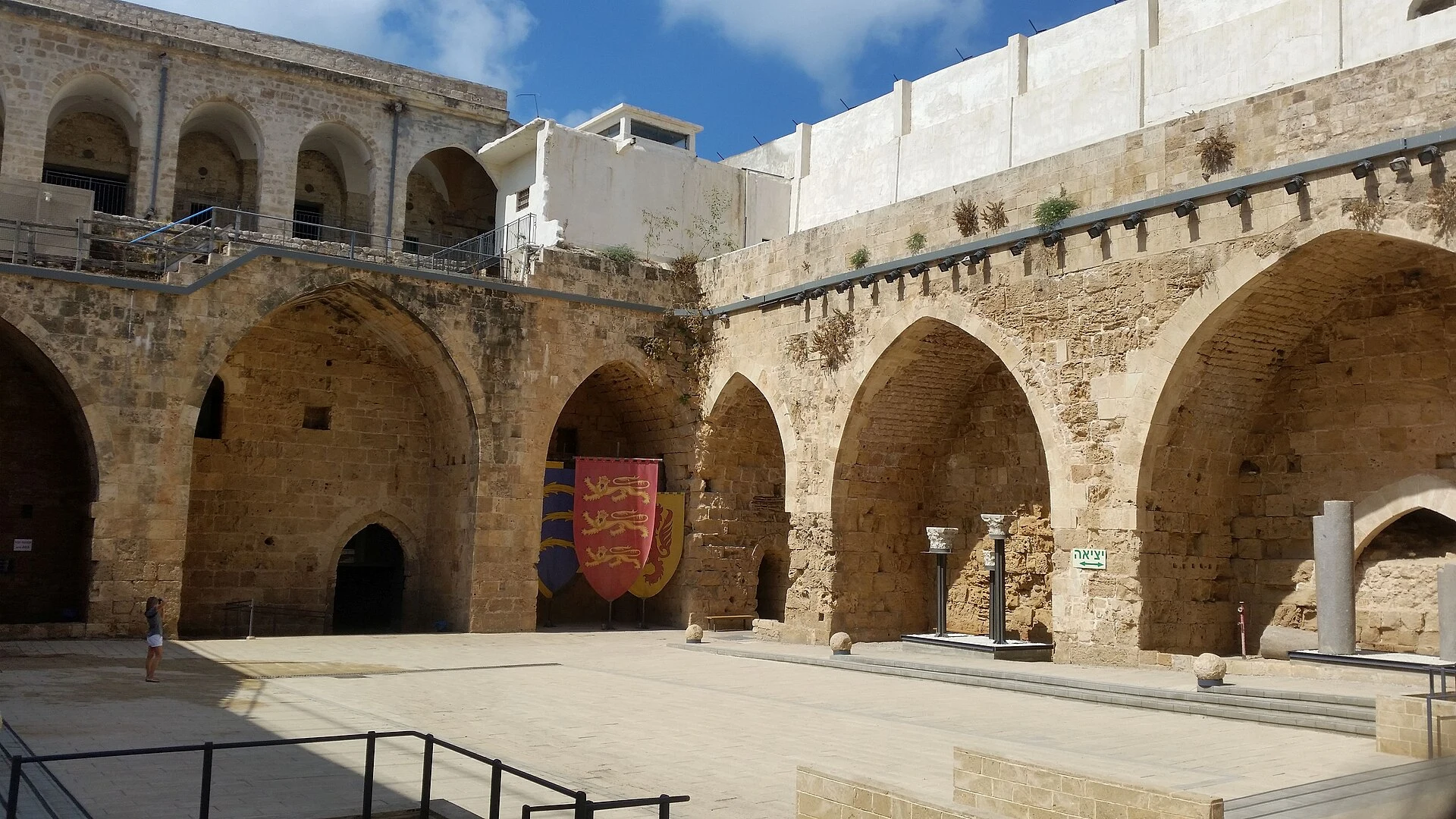 Stone vaults inside Akko’s Knights’ Halls.