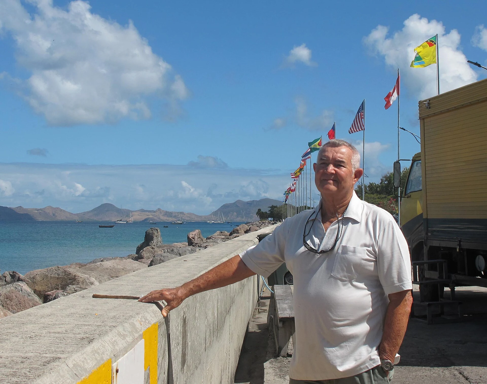 Historic street in Charlestown, Nevis, near the Museum of Nevis History