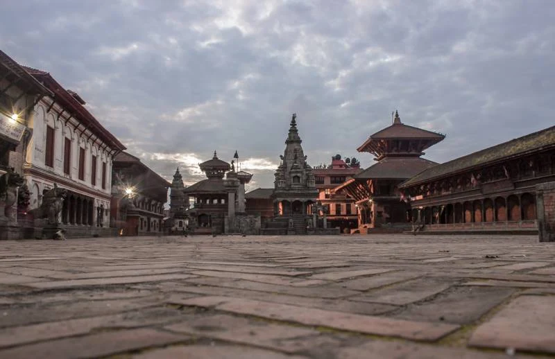 Five-tiered Nyatapola Temple in Bhaktapur’s Taumadhi Square.