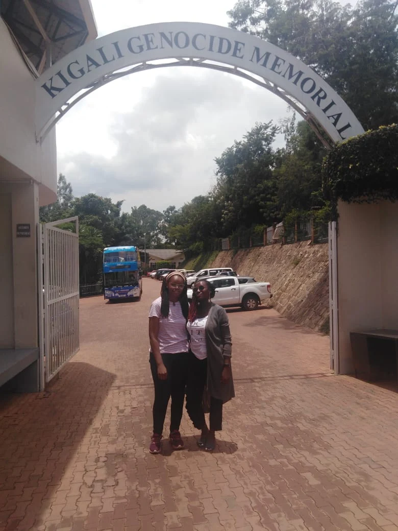 Memorial gardens at the Kigali Genocide Memorial in Gisozi.