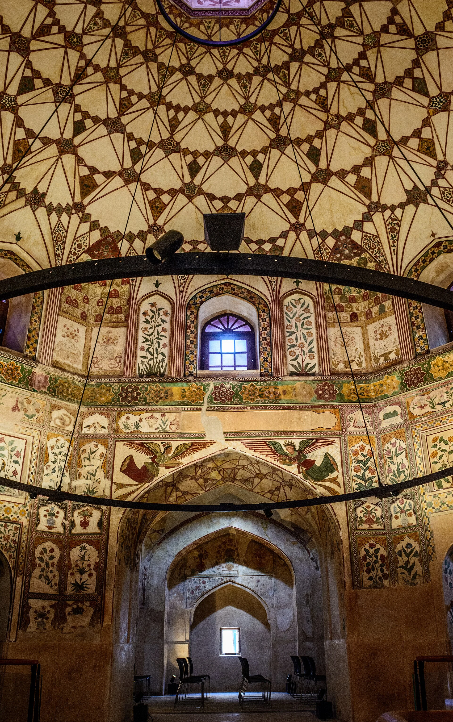 Frescoed interior of Shahi Hammam in Lahore’s Walled City.