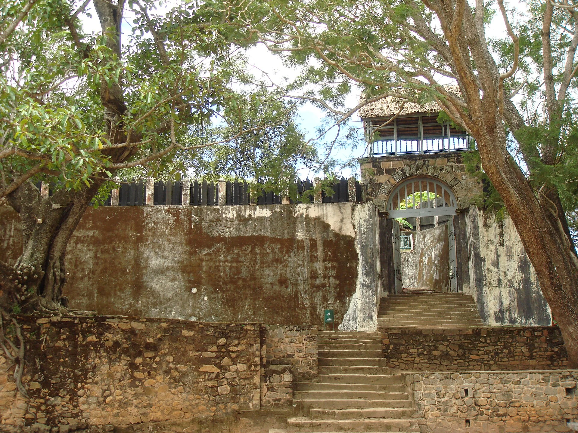 Panoramic view of the Royal Hill of Ambohimanga and Central Highlands rice fields.
