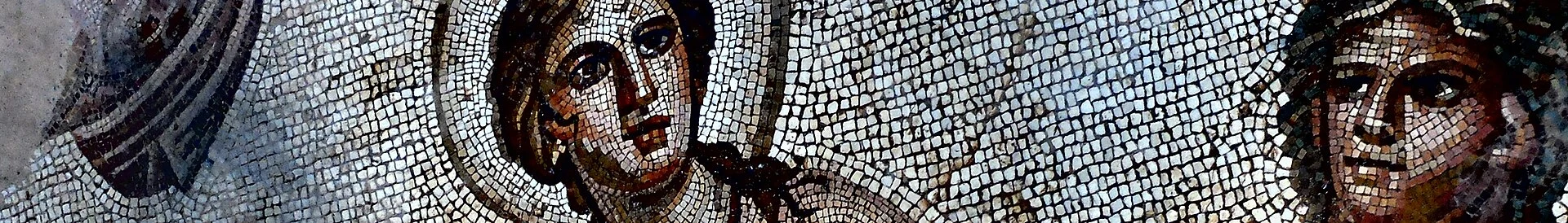 Roman mosaic preserved in its architectural context at Bulla Regia.