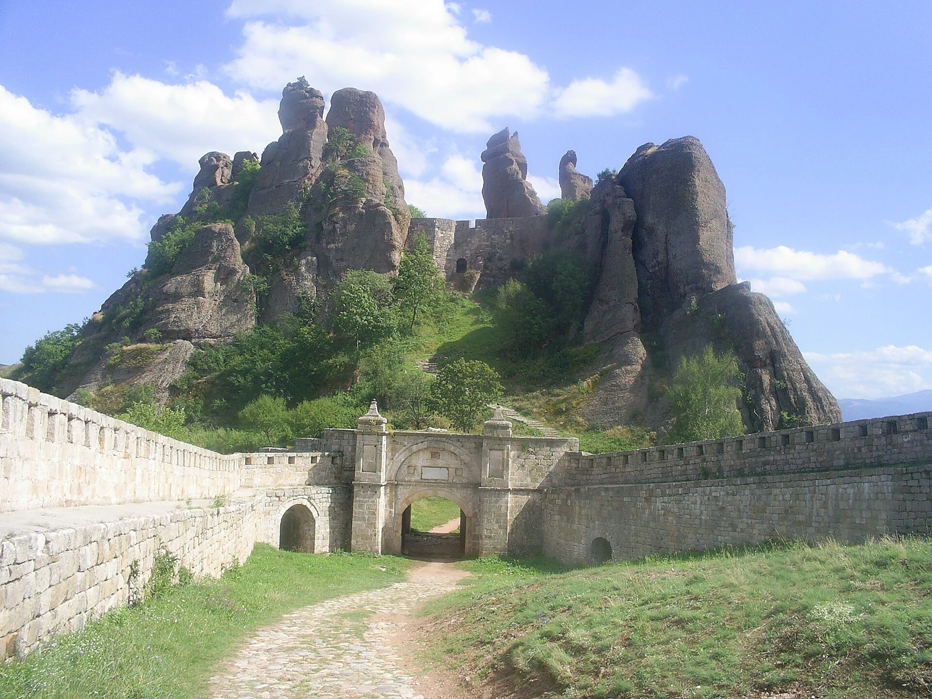 Belogradchik Fortress set among red rock formations.