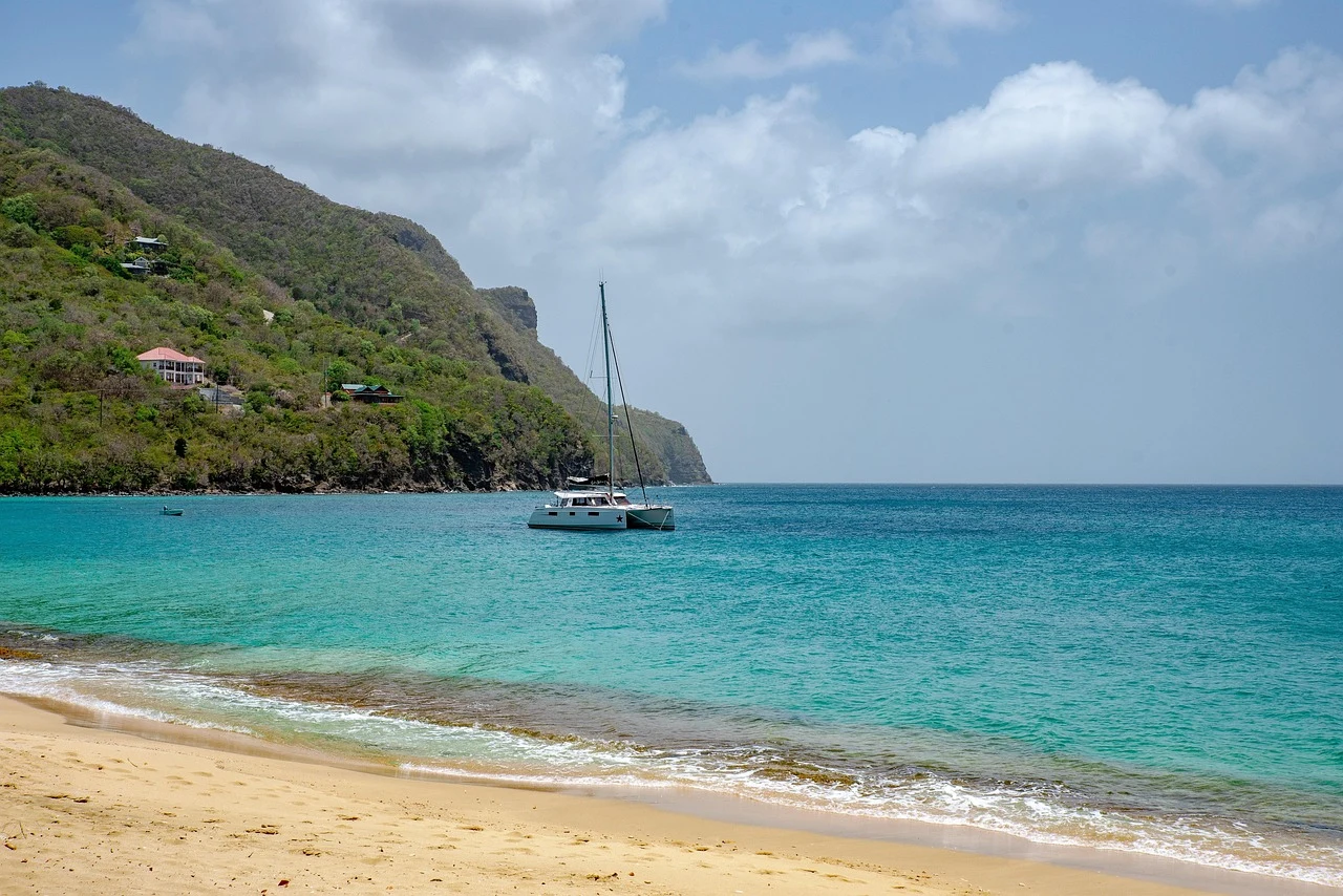 Caribbean shoreline used as visual context for Saint Vincent and the Grenadines