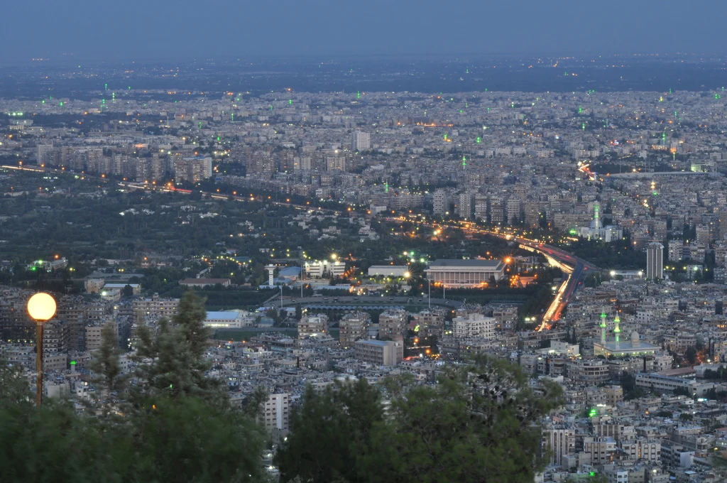 Contemporary urban view of Damascus, the capital of Syria.