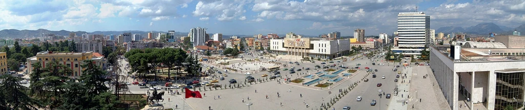 Urban view of Tirana, Albania’s capital.