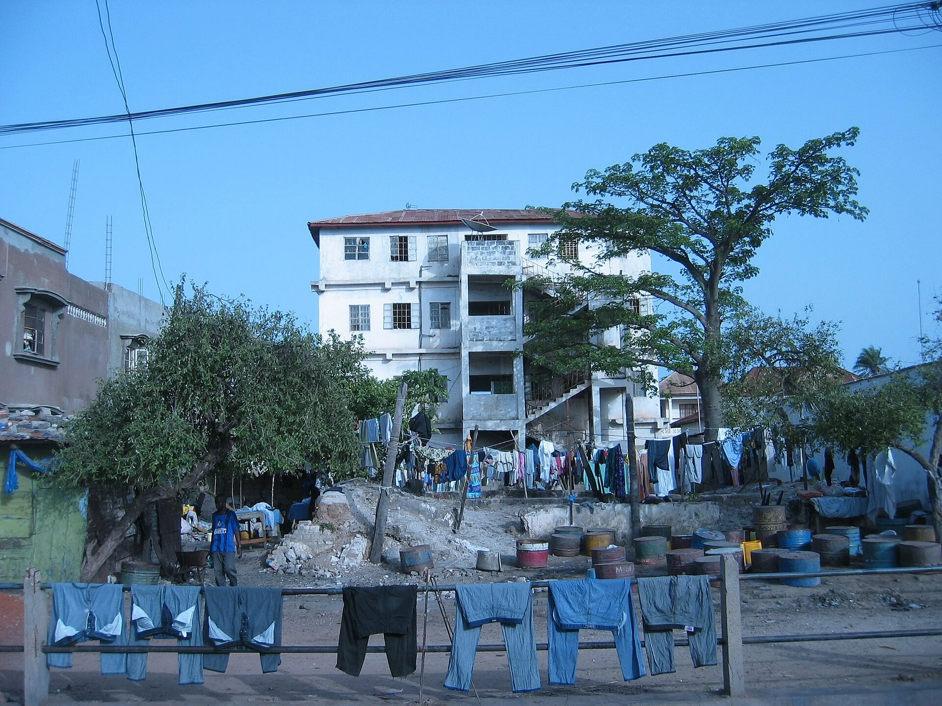 Documentary view identified as Banjul, the capital of The Gambia.