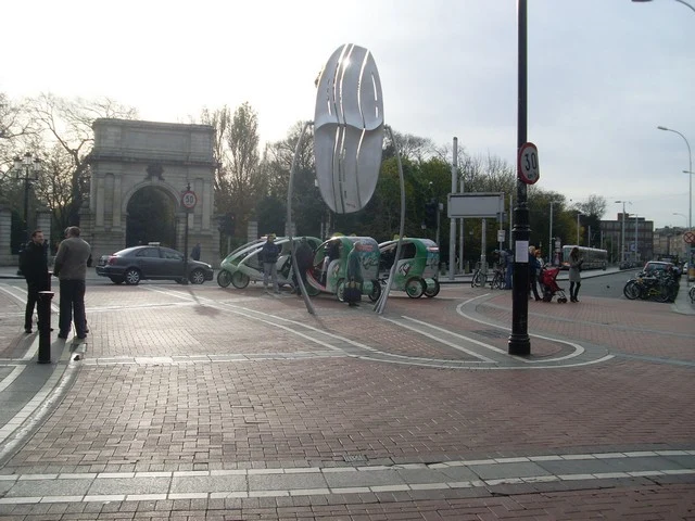 Urban view of Dublin, Ireland's capital
