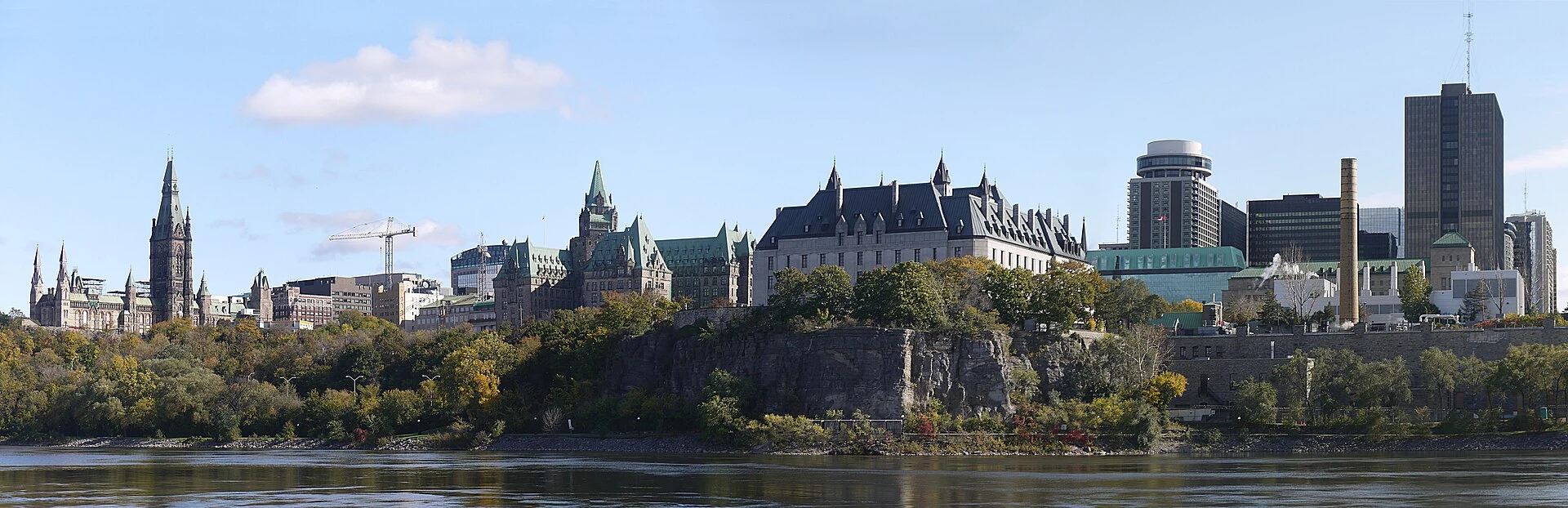 Identifiable view of Ottawa, Canada's capital.