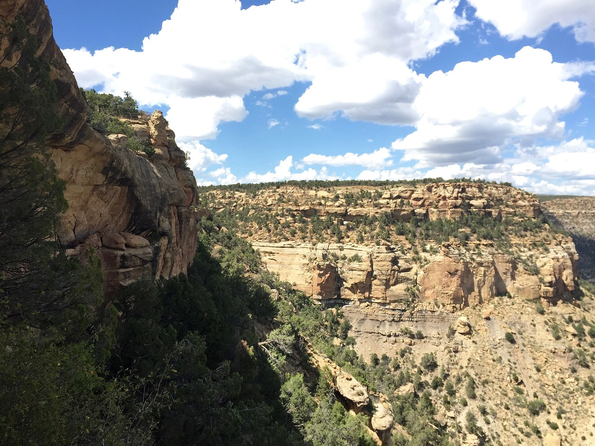 Canyon in Mesa Verde National Park near Mancos, Colorado.