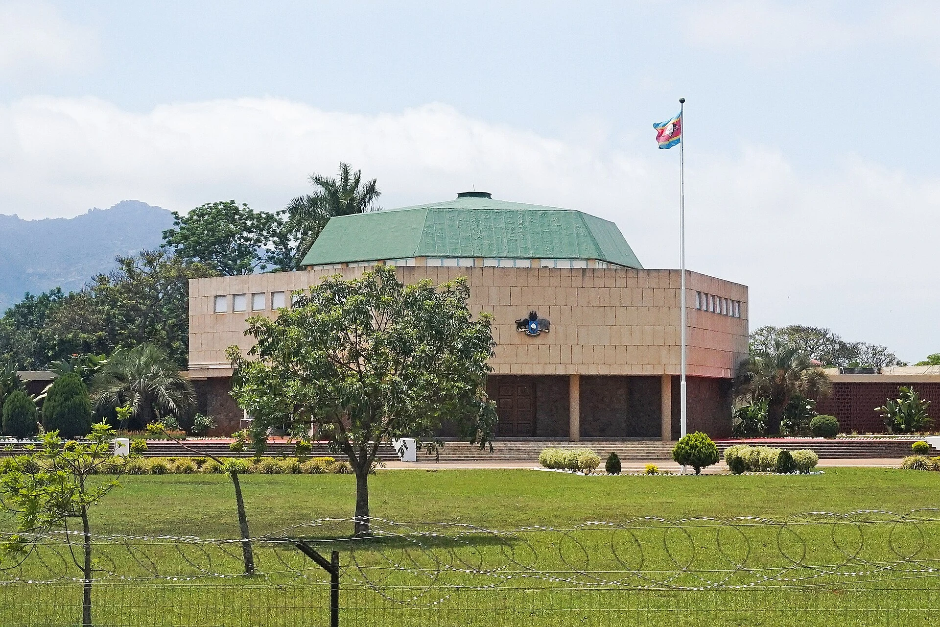 Urban view of Lobamba, Eswatini.