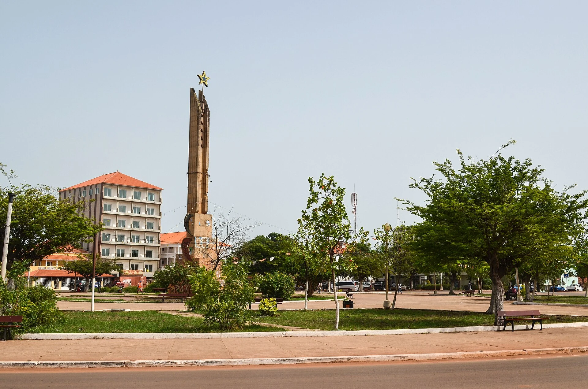 Urban view of Bissau, the capital of Guinea-Bissau.