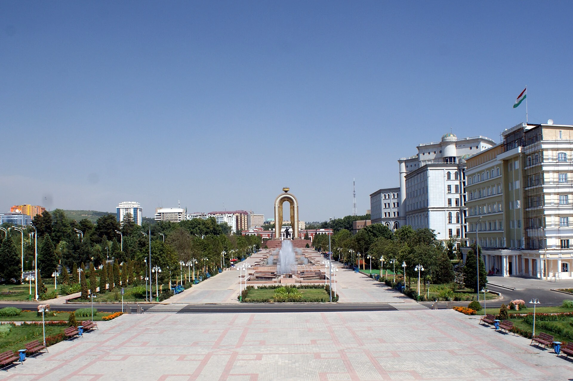 Documentary view of Dushanbe, the capital of Tajikistan.