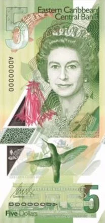 Dollaro dei Caraibi Orientali (XCD) in banconote e monete