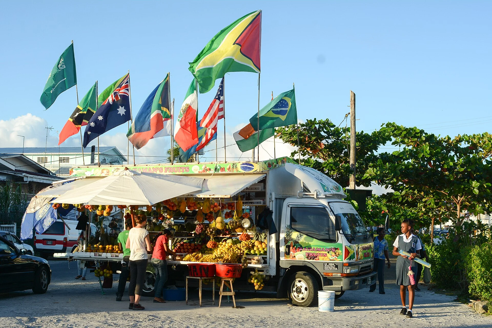 Veduta urbana di Georgetown, capitale della Guyana.