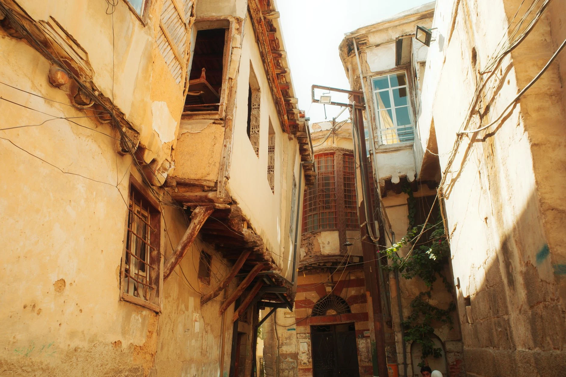 Historic Bab Touma gate in Damascus Old City.