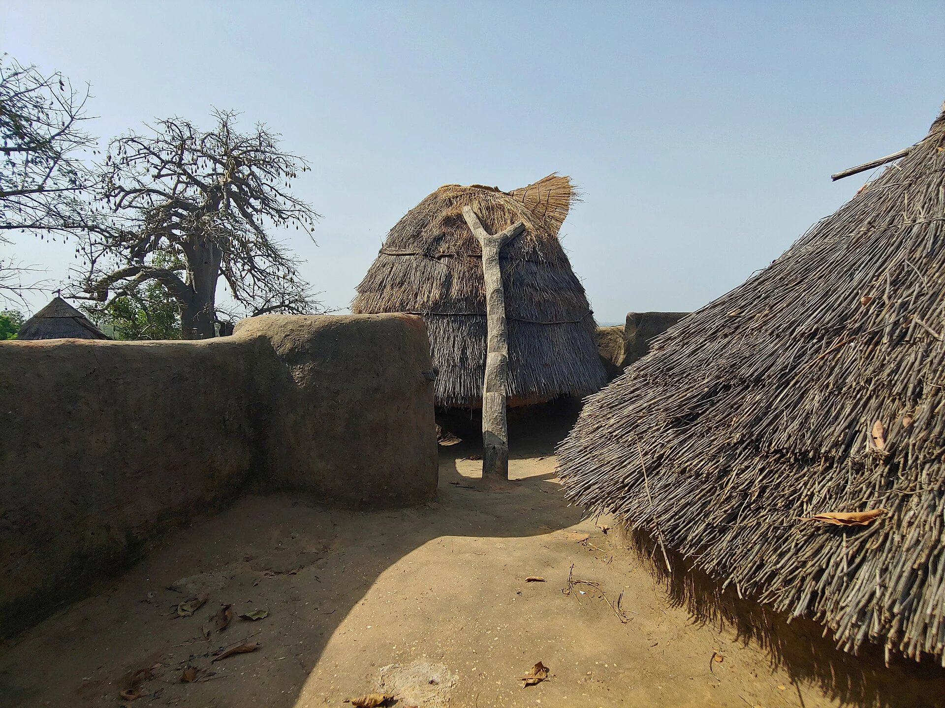 Earthen takienta tower-house in the cultural landscape of Koutammakou, Togo.